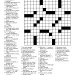 Easy Celebrity Crossword Puzzles Printable   Printable Daily Crosswords For January 2018