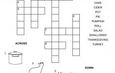 Easy-Crossword-Puzzles-For-Kids-Happy | Ot Fun | Thanksgiving – Crossword Puzzles For Kindergarten Free Printable