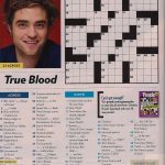 Easy Crossword Puzzles Online   Printable People Magazine Crossword Puzzles