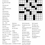 Easy Crossword Puzzles Printable Daily Template   Computer Crossword Puzzles Printable