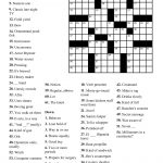 Easy Crossword Puzzles Printable Daily Template   Crossword Puzzle Printable In Spanish