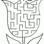 Easy Mazes. Printable Mazes For Kids.   Best Coloring Pages For Kids   Printable Flower Puzzle