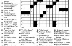 Free Easy Printable Crossword Puzzles For Adults Uk