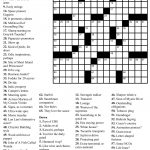 Easy Printable Crossword Puzzles | "aacabythã" | Free Printable   Music Crossword Puzzles Printable
