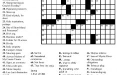 Printable Crossword Puzzles #1