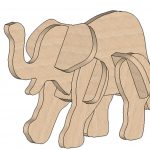 Elephant Mini Puzzle   Printable Elephant Puzzle