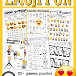Emoji Games And Puzzles Packet Emoji Birthday Parties   Growing Play   Printable Puzzle Packet