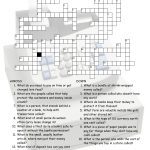 Enjoyable Esl Printable Crossword Puzzle Worksheets With Pictures   Printable Crossword Puzzle Money
