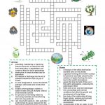 Environment   Crossword Puzzle Worksheet   Free Esl Printable   Free Printable Reading Crossword Puzzles