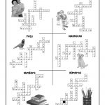 Esl Worksheet Crossword Puzzle Answers | Woo! Jr. Kids Activities   Printable Crossword Puzzles Spanish