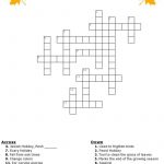 Fall Crossword Puzzle Free Printable Worksheet   Printable Crossword Puzzle With Word Bank
