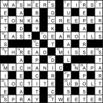 February 2015 Crossword Puzzle Solution     Printable Clueless Crossword Puzzles
