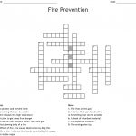 Fire Prevention Crossword   Wordmint   Fire Safety Crossword Puzzle Printable