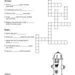 Fire Safety Printables | Fire Safety Crossword | For The Classroom   Printable Crosswords Grade 3