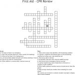 First Aid   Cpr Review Crossword   Wordmint   Printable Crossword Puzzle First Aid