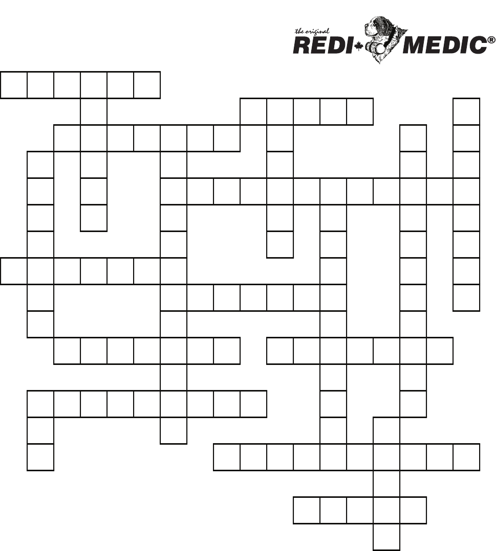 First Aid Crossword Puzzle - Printable Crossword Puzzle First Aid