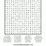 Florida Word Search Puzzle | Coloring & Challenges For Adults | Word   Printable Beach Crossword Puzzles