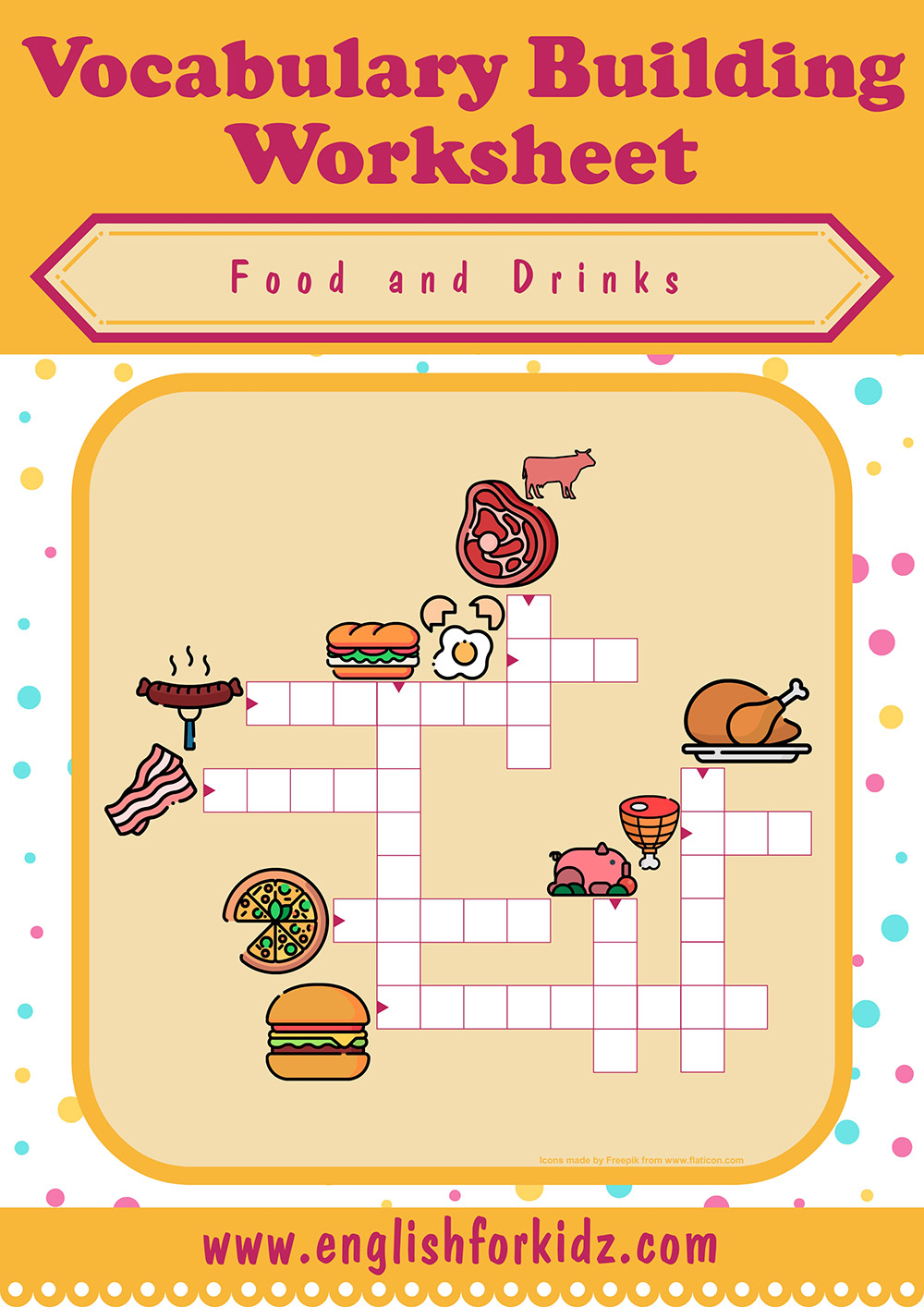 Food And Drinks Crossword Puzzles - Printable Crossword Puzzles May 2019