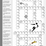 Football Crossword Worksheet   Free Esl Printable Worksheets Made   Football Crossword Puzzle Printable