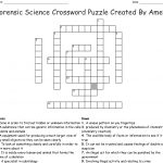 Forensic Science Crossword Puzzle Createdamelia Crossword   Wordmint   Printable Science Crossword Puzzles