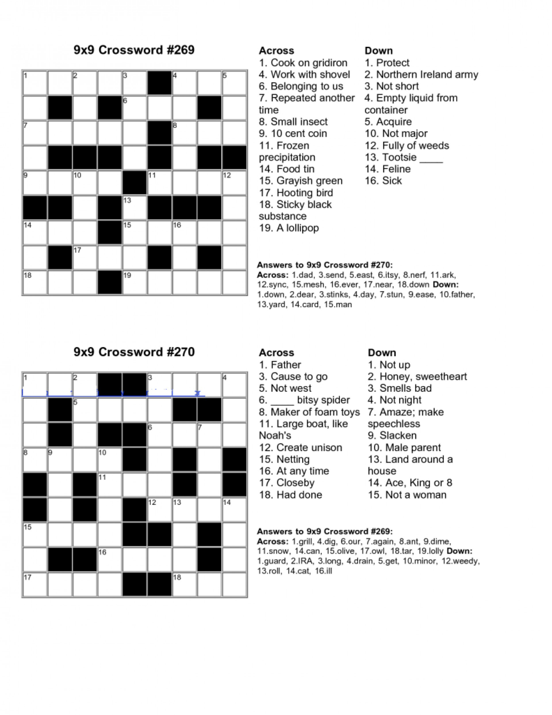 Free Crossword Puzzle Maker Printable - Stepindance.fr - Free - Free Printable Crossword Puzzle Of The Day