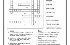 Printable Crossword Puzzles Grade 6