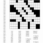 Free Downloadable Number Fill In Puzzle   # 001   Get Yours Now   Number Crossword Puzzles Printable