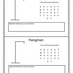 Free Hangman Template | 3Rd Grade | Board Game Template, Hangman   Printable Hangman Puzzles