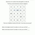 Free Math Puzzles   Addition And Subtraction   Printable Crossword Puzzle For 2Nd Graders