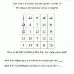 Free Math Puzzles   Addition And Subtraction   Printable Crossword Puzzles For 2Nd Graders