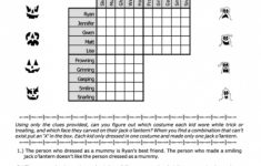 Printable Logic Puzzles For Middle School