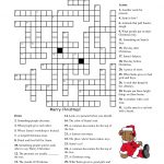 Free Printable Cards: Free Printable Crossword Puzzles | Christmas   Christmas Printable Crossword Puzzles Adults