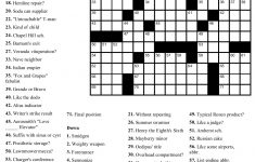 Free Printable Fill In Crossword Puzzles