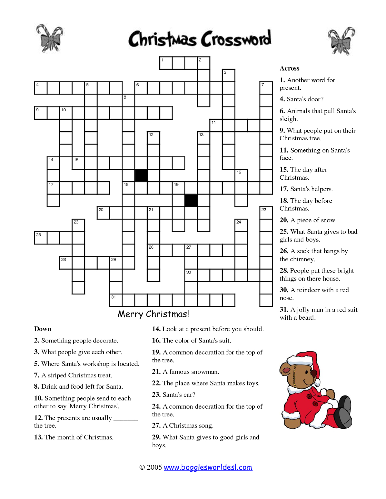 Printable Crosswords For 13 Year Olds Printable Crossword Puzzles