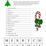 Free Printable Christmas Word Games Puzzles – Festival Collections   Christmas Printable Puzzles Games