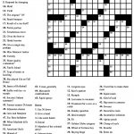 Free Printable Crossword Puzzles Easy Difficulty Crosswords   Free   Printable Crossword Puzzles With Pictures