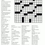 Free Printable Crossword Puzzles Easy For Adults | My Board   Free   Printable Crossword Adults
