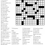 Free Printable Crossword Puzzles | Emergency Preparedness | Free   Free Printable Sunday Crossword Puzzles