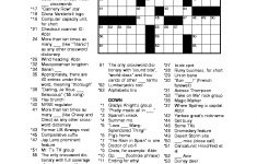 Printable Crossword Puzzles With Clues