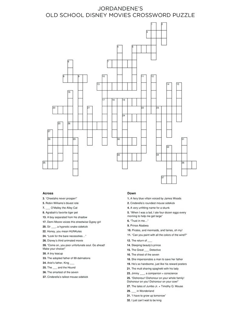 Free Printable Crossword Puzzles For Kids State Capitals Crossword - Free Printable Accounting Crossword Puzzles