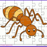 Free Printable Jigsaw Puzzle Game: Ant Jigsaw Puzzle   Printable Jigsaw Puzzles Animals