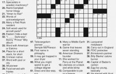 Printable Crossword Puzzle For 10 Year Old