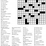 Free Printable Large Print Crossword Puzzles | M3U8   Printable Crossword Puzzles By Subject