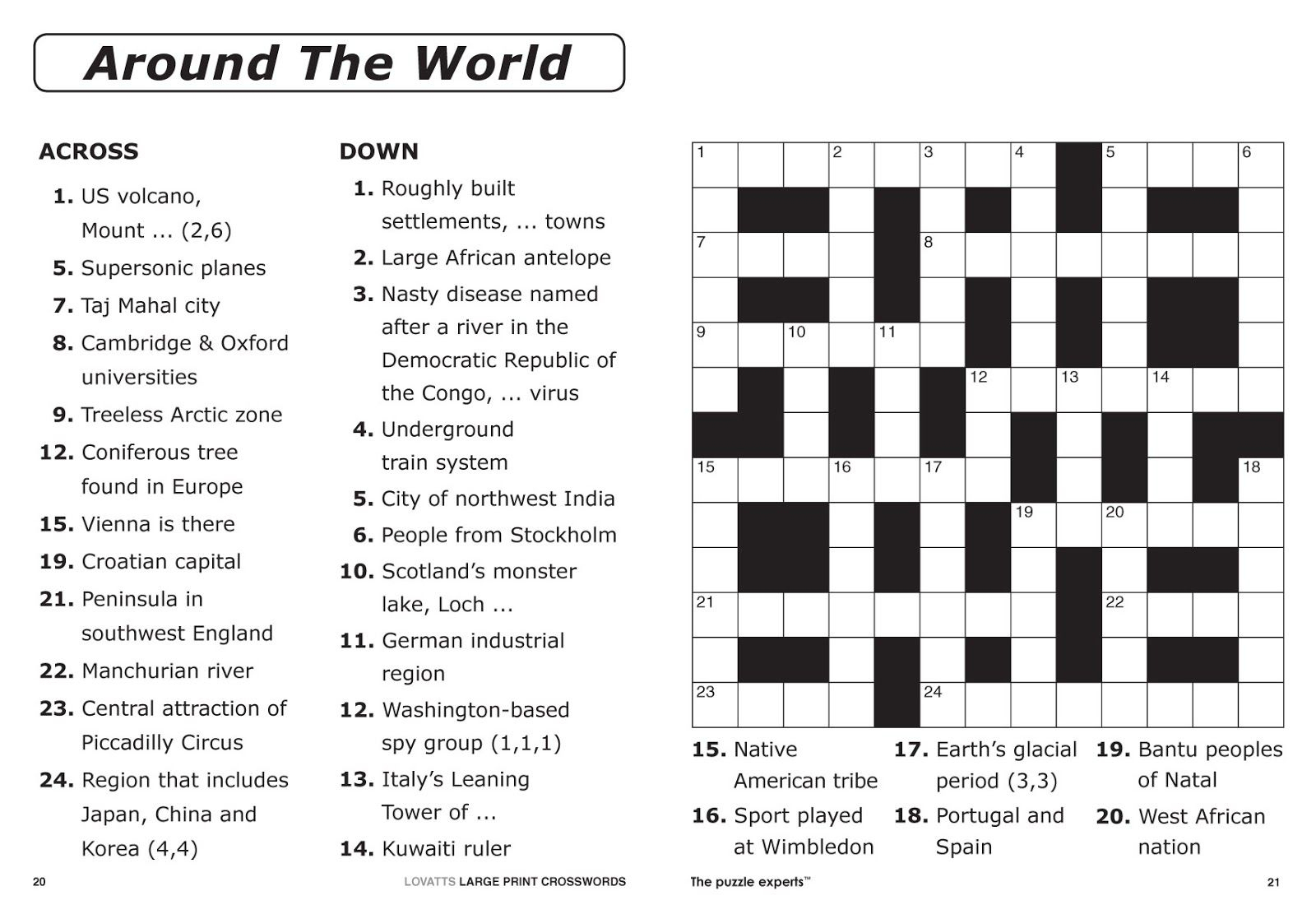 Printable Crossword Puzzles For Adults Pdf Printable Crossword Puzzles