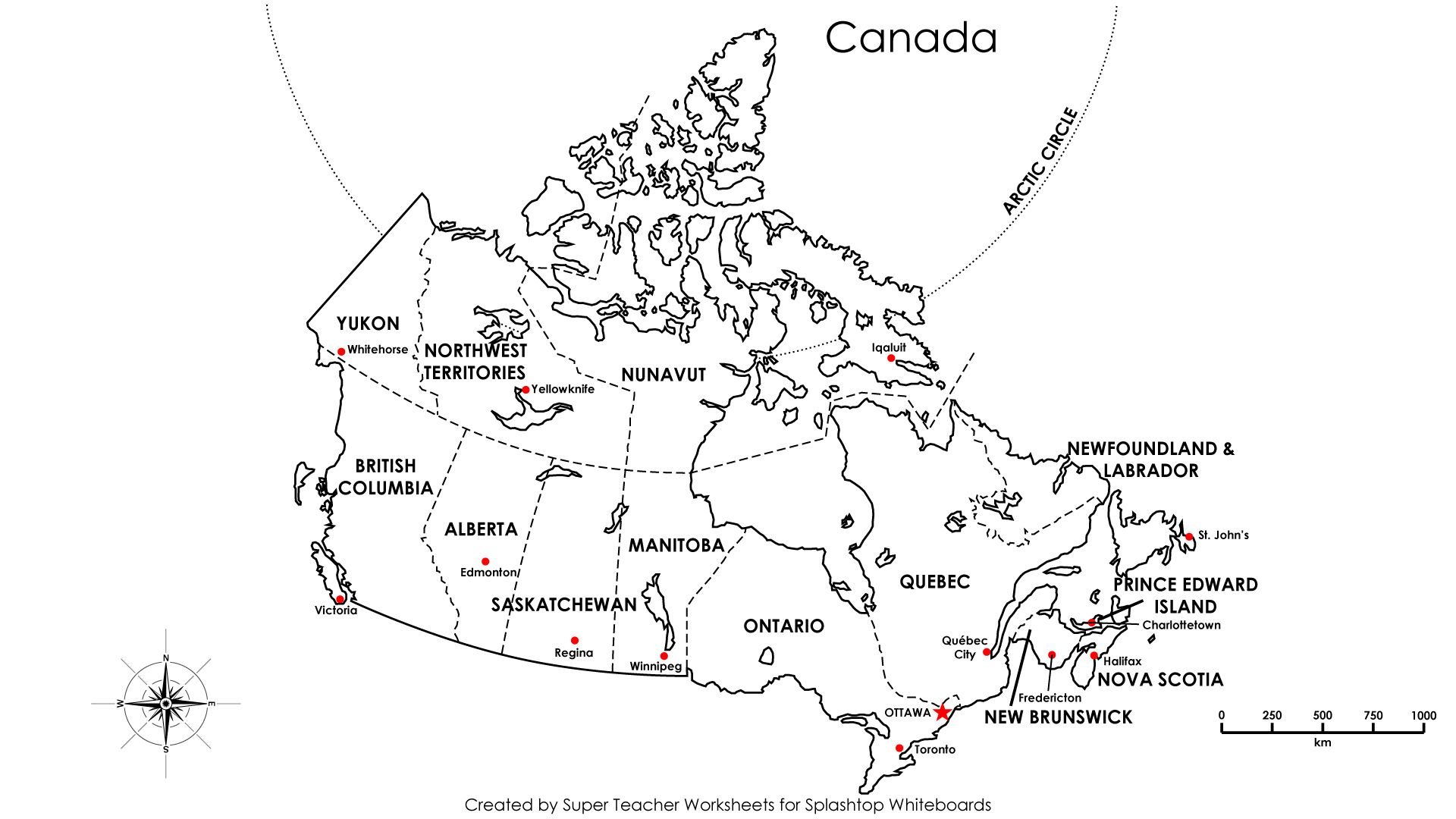Free Printable Map Canada Provinces Capitals - Google Search - Printable Puzzle Map Of Canada
