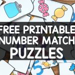 Free Printable Number Match Puzzles   Simply Kinder   Printable Number Puzzle