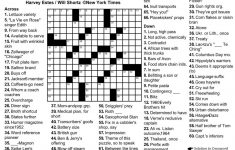 Printable Sunday Crossword Washington Post