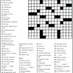 Free Printable Themed Crossword Puzzles – Myheartbeats.club   Printable Crossword Themed