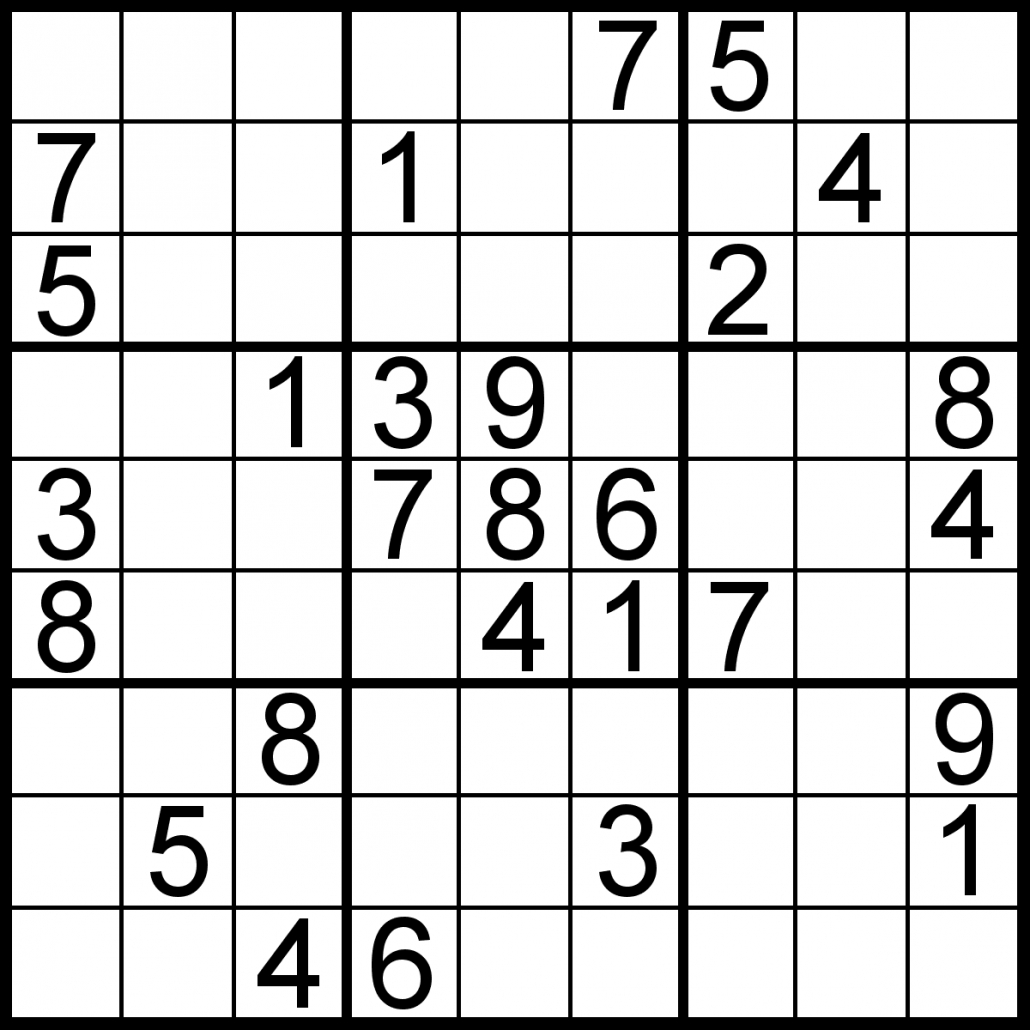 Free Sudoku For Your Local Publications! – Sudoku Of The Day - Print Your Puzzle