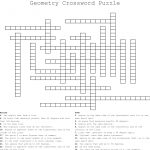 Geometry Crossword Puzzle   Yapis.sticken.co   Geometry Vocabulary Crossword Puzzle Printable